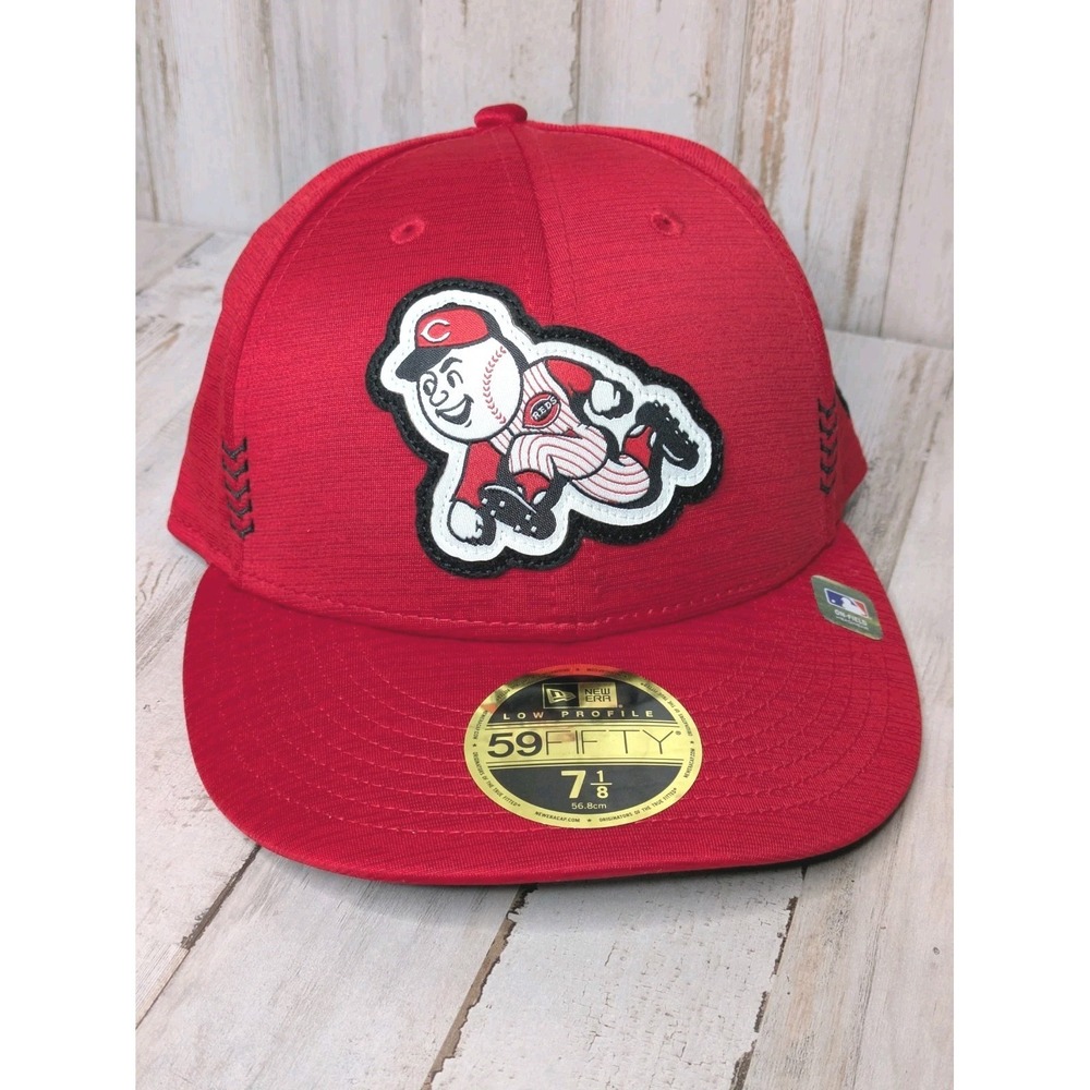 New‎ Era 59Fifty Cincinnati Reds Mascot Low Profile Fitted 7 1/8 On Field